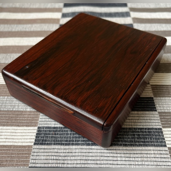 SALE MCM Rosewood Box Mid Century Humidor Denmark Danish Wood Tray Ehrenreich - Picture 3 of 11
